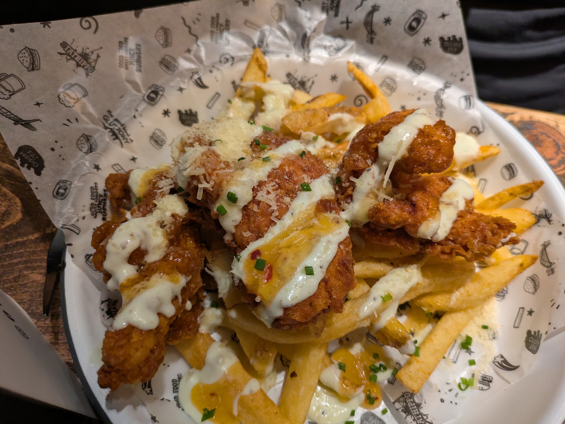 loaded chicken fries